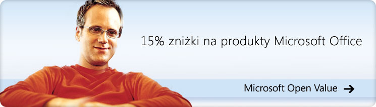 15% zniki na produkty Microsoft Office dostpne w umowie Open